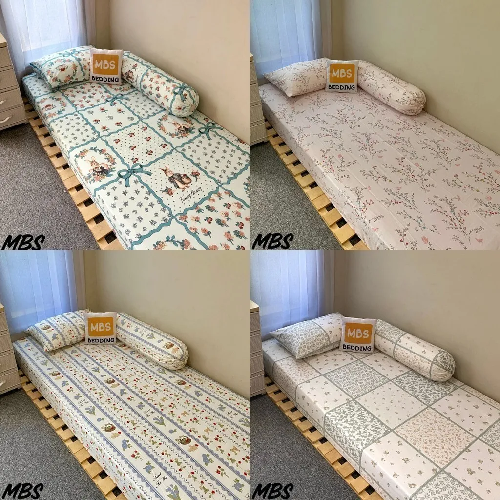 MBS #4 SPREI 90, 120, 160, 180 DOUBLE KARET ANTI GESER AESTHETIC