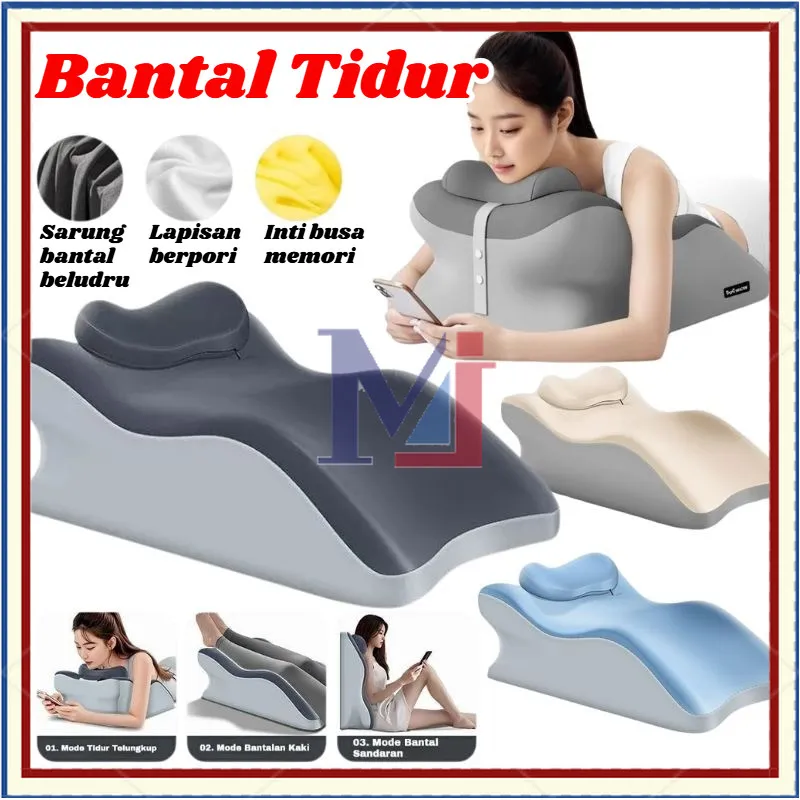 [COD] Bantal Tidur Multifungsi Pillow Lying Bed Artifact Multifunctional Bantal Tidur Push-Up Bantal Tidur Sandaran Kepala Dapat Dilepas  Bantal Tidur Bacaan Bermain Ponsel