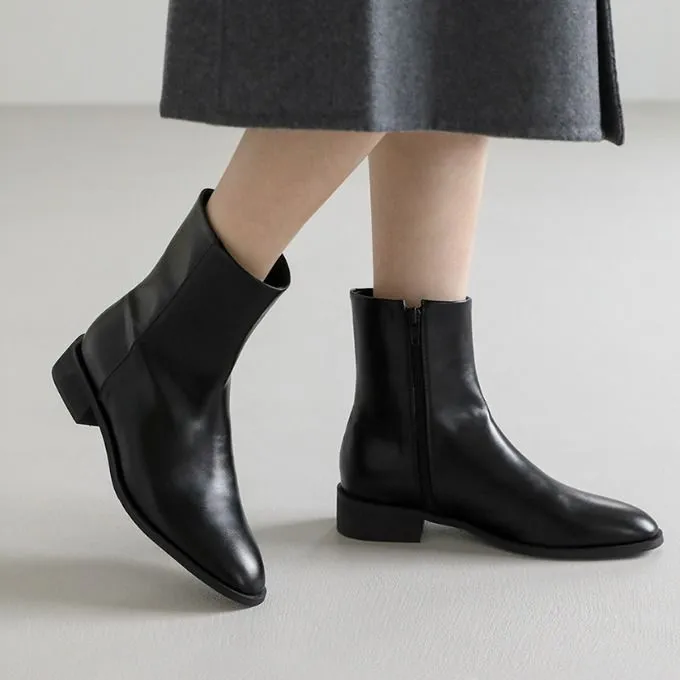 SAPPUN Faybel Round Ankle Boots (3.5cm) - Boots Wanita