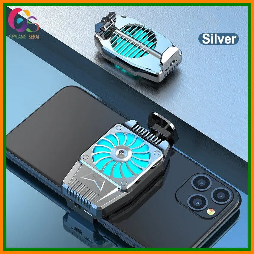 Kipas Pendingin Hp Radiator Heat Sink Smartphone Cooling Fan - Silver