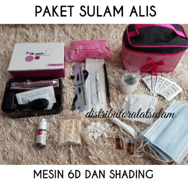 Paket sulam alis mesin paket sulam alis eyelash extension paket hemat mesin sulam alis