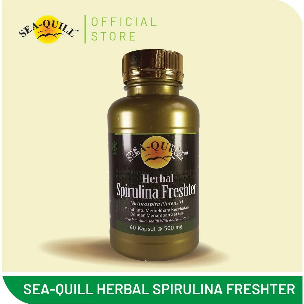 Sea Quill Herbal SPIRULINA FRESHTER 60 kapsul (EXP 08-26)