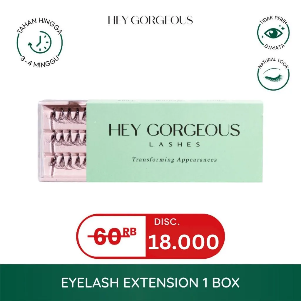 HEY GORGEOUS Lashes Eyelash Extensions / Bulu Mata (1 box)
