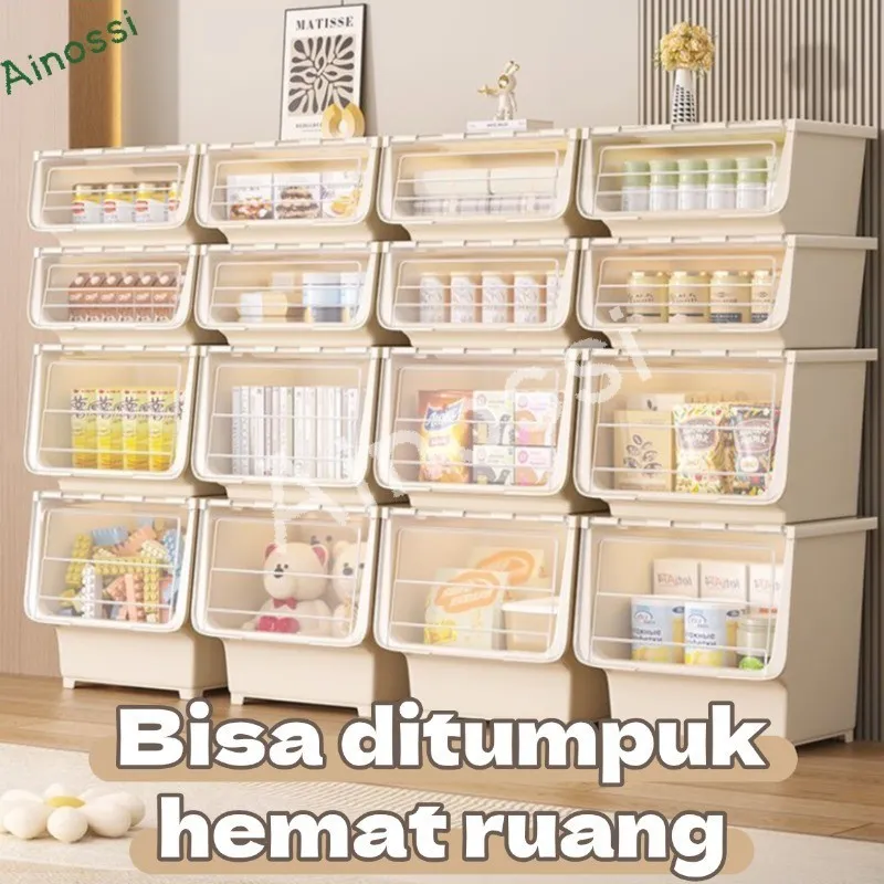 AINOSSI Storage box Plastik multi-fungsi/Kotak penyimpanan Mainan,Perlengkapan Mandi/Container box kebutuhan sehari-hari