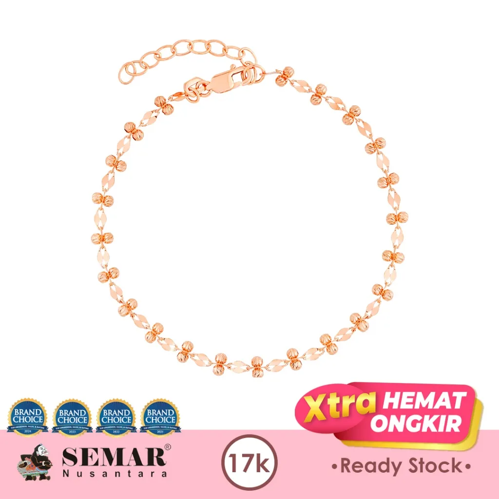 Gelang Emas Adelyn Shimmering Chain Gold 17K Semar Nusantara