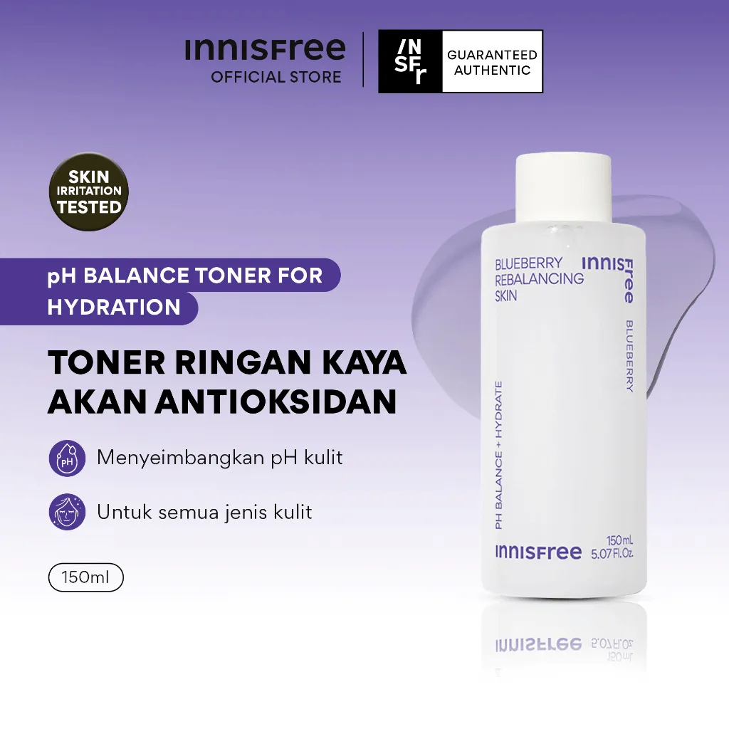 Innisfree Blueberry Rebalancing Skin - Toner Antioksidan