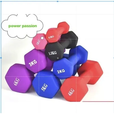 DUMBELL BARBEL 1KG/1.5KG/2KG/2.5KG/3KG/4KG/5KG  isi 1 pcs cewek & cowok gym Neoprene barbel mini