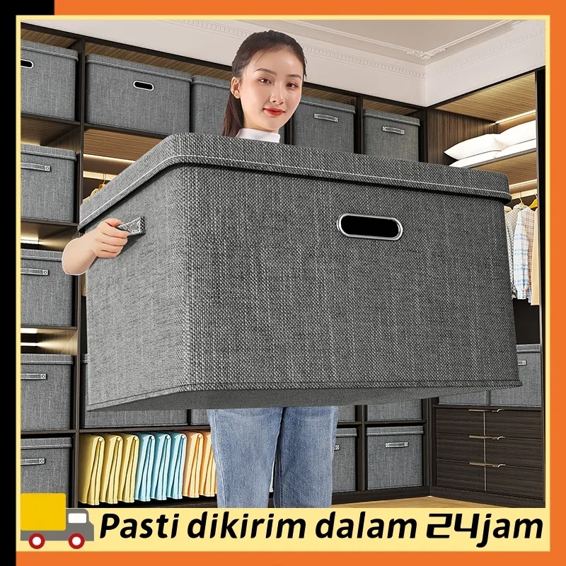 Linen Kotak penyimpanan Dengan Tutup Storage Box dengan untuk menyimpan pakaian buku dan mainan