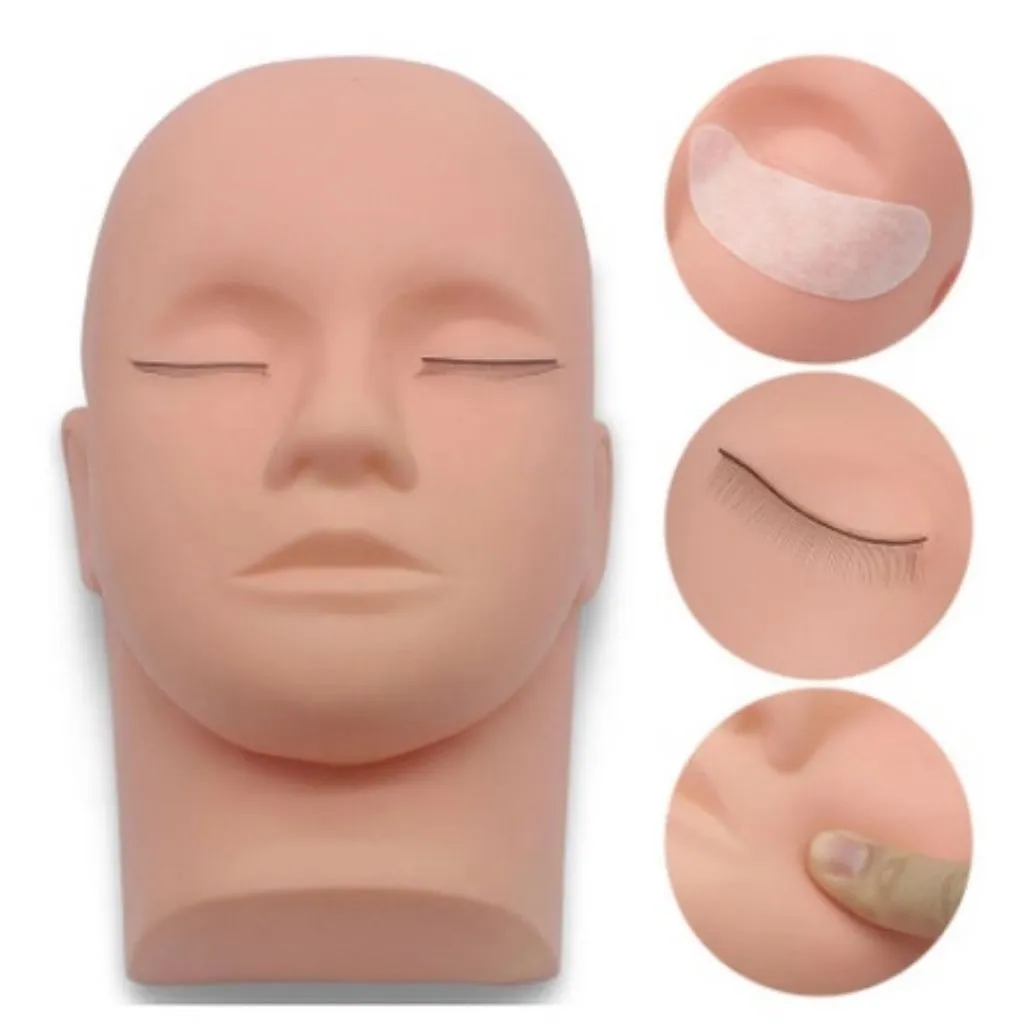 MANEKIN KEPALA PATUNG KEPALA LATIHAN EYELASH EXTENSION/HEAD MANNEQUIN SULAM ALIS SULAM BIBIR SULAM EYELINER