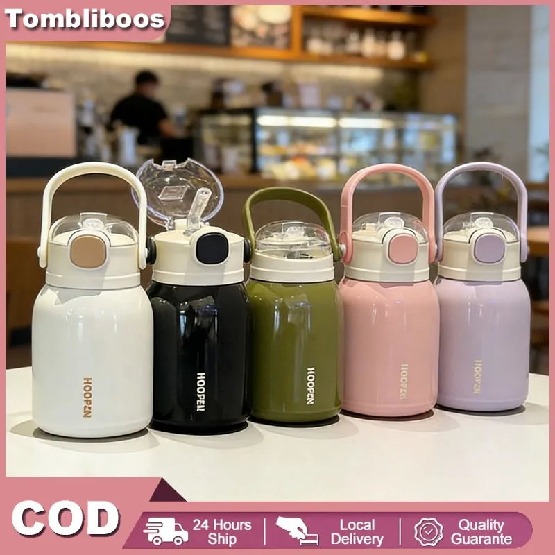 Termos Anak-Anak dari Baja Tahan Karat 316 Berkapasitas 500ml dengan Sedotan