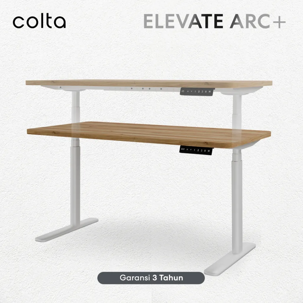 Colta Elevate ARC+ Electric Adjustable Standing Desk Meja Kerja Gaming