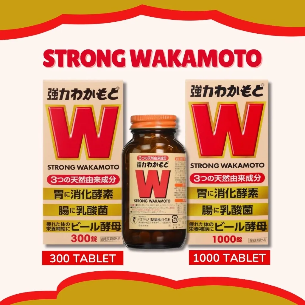 Strong Wakamoto Tablet Lactobac Supplement Pencernaan Heartburn Konstipasi Original Japan