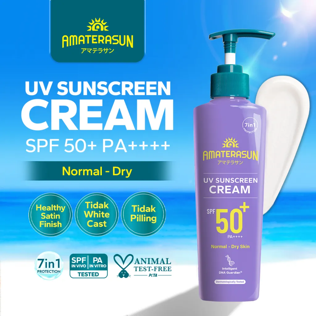 AMATERASUN [REAL SPF Certified] UV Sunscreen Cream SPF 50+ PA++++ 240gr - Sunscreen Jumbo