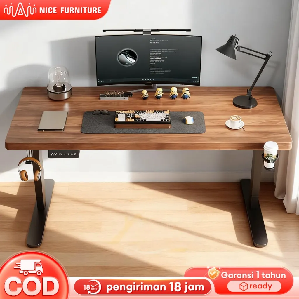 Meja Kerja Elektrik Meja Belajar Meja Komputer Kantor Meja Gaming Adjustable Standing Desk