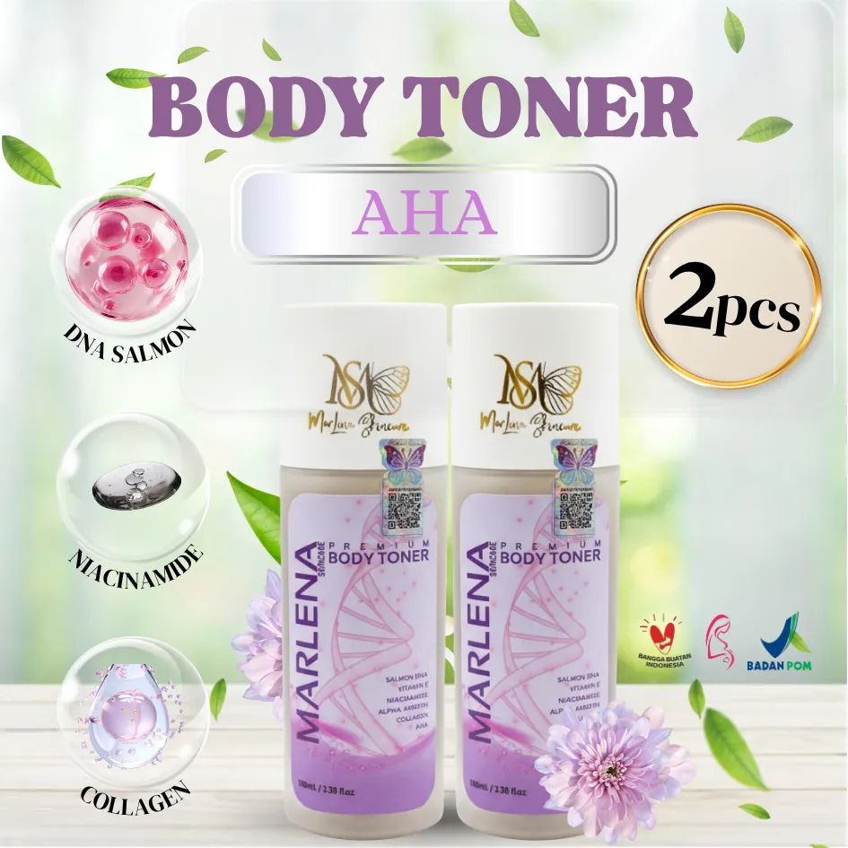TONER STRONG MARLENA HEMAT isi 2 TONER ampuh exfoliasi daki