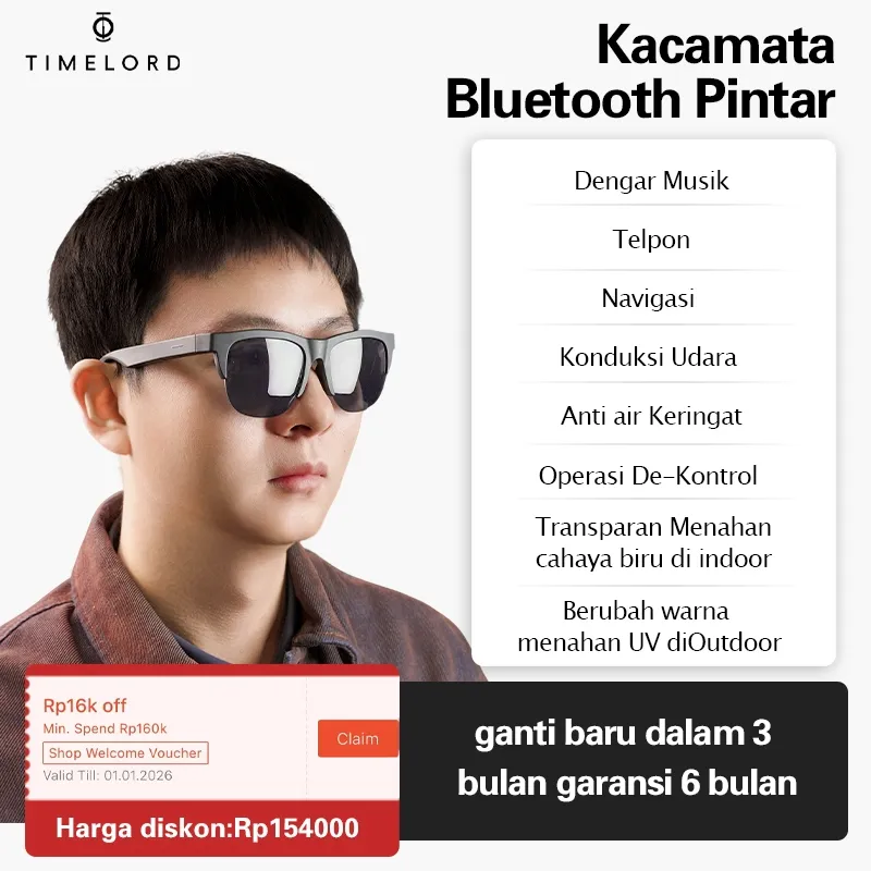 Smart Glasses F01 Smart AI Translation Bluetooth Earphone Touch Color Change Lens UV Sunglasses HD Call Waterproof