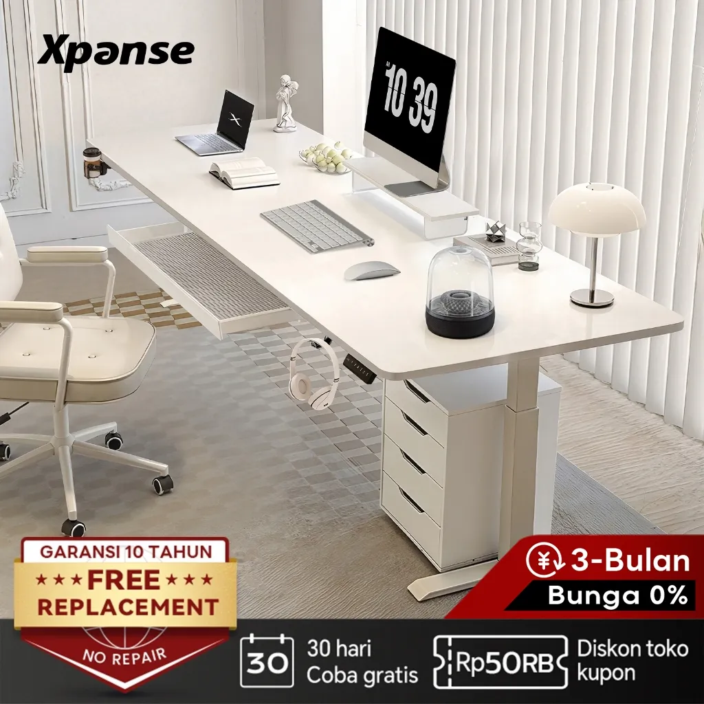 Xpanse Meja Kerja Elektrik Adjustable Standing Desk Meja Belajar Meja Komputer Kantor Meja Gaming