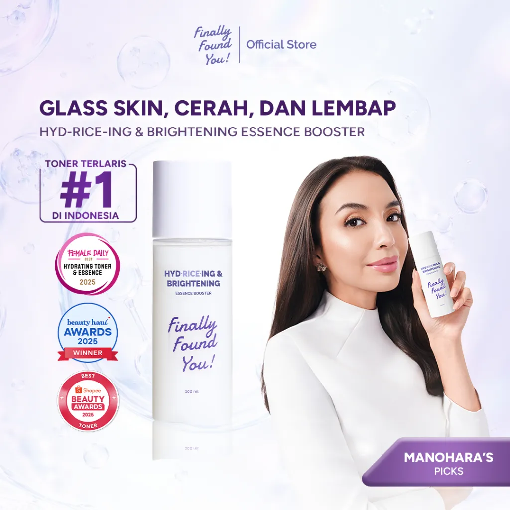 [PRE ORDER] [Manohara's Pick] Finally Found You! HYDRICEING & BRIGHTENING Essence Booster - Serum Infused Toner Untuk Semua Jenis Kulit 100mL