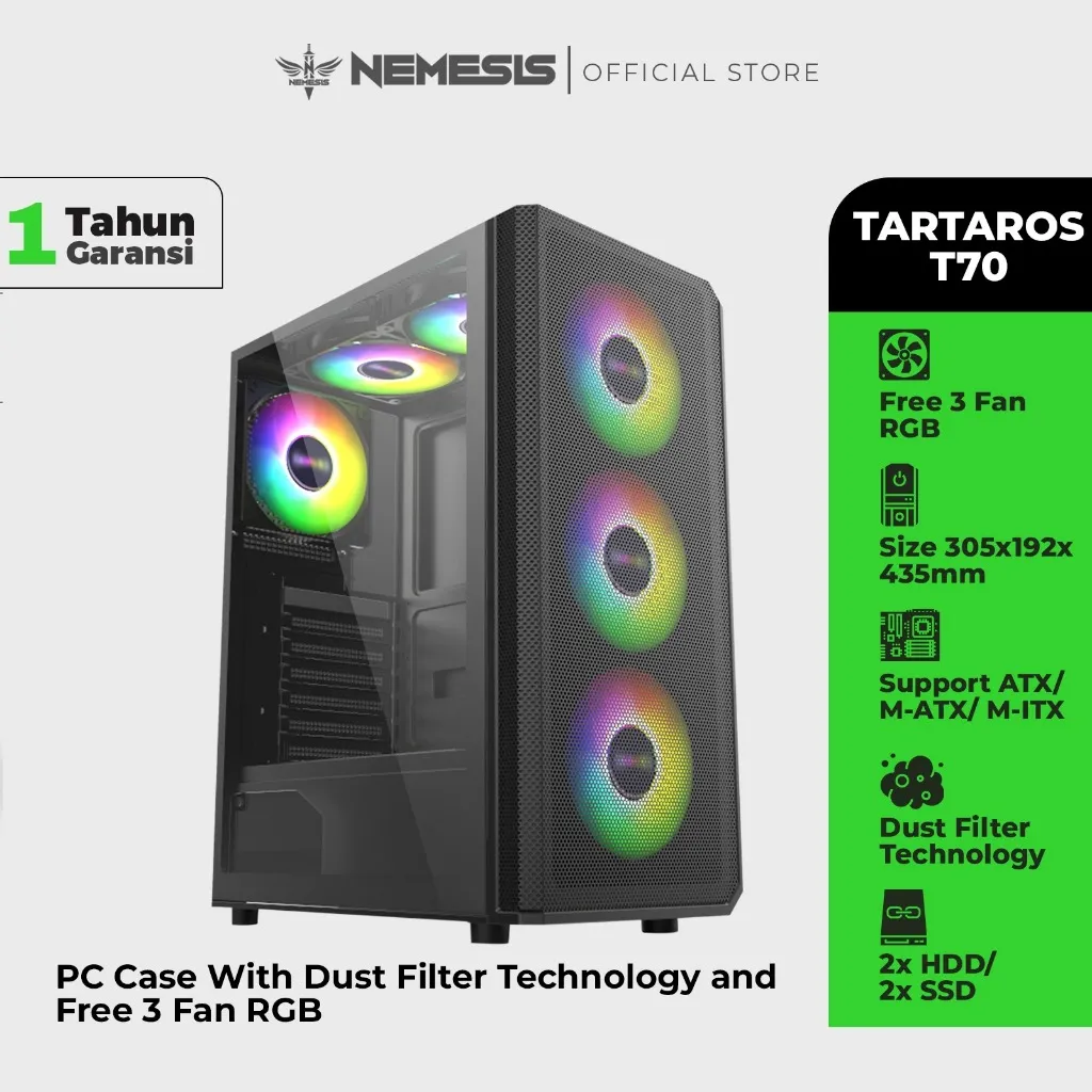 PC Case NYK Nemesis TARTAROS T70