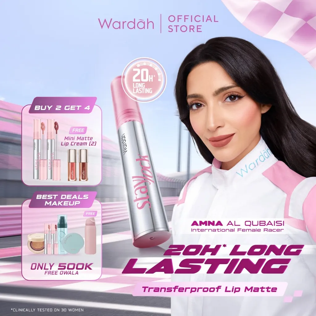 NEW! Wardah Staylock Lip Matte: 20H+ Long lasting Lip Cream, Real Life Approved!-Lip Matte Ringan Nyaman Smooth Long Lasting Foodproof Waterproof Matte Lipstick Lipcream Make Up  Lip cream Intense Transferproof dan Tahan Lama Hingga 20 jam* - Makeup