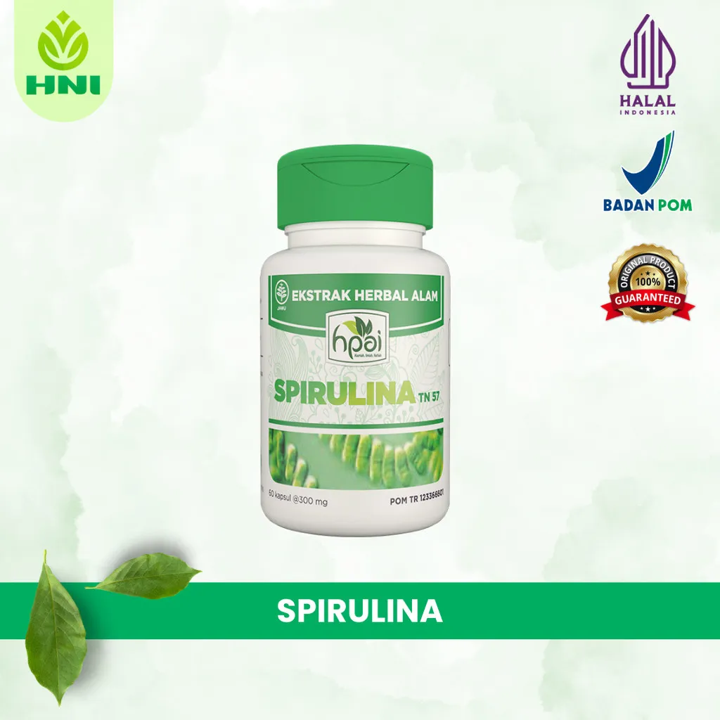 SPIRULINA Bpom Hni  - Herbal untuk Nutrisi, Pemulihan Pasca Sakit, Anemia, Maupun Kecantikan