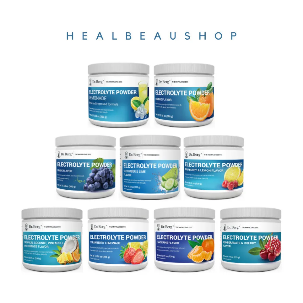 Dr. Berg Electrolytes Powder 50serving Diet Detox Potassium Magnesium Ori USA
