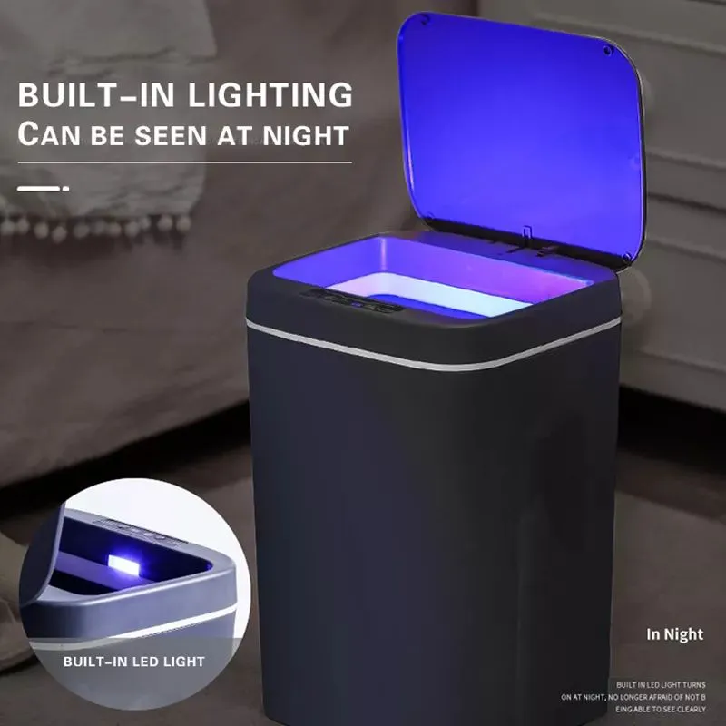 Tempat sampah Smart Trash Sensor Battery 16L