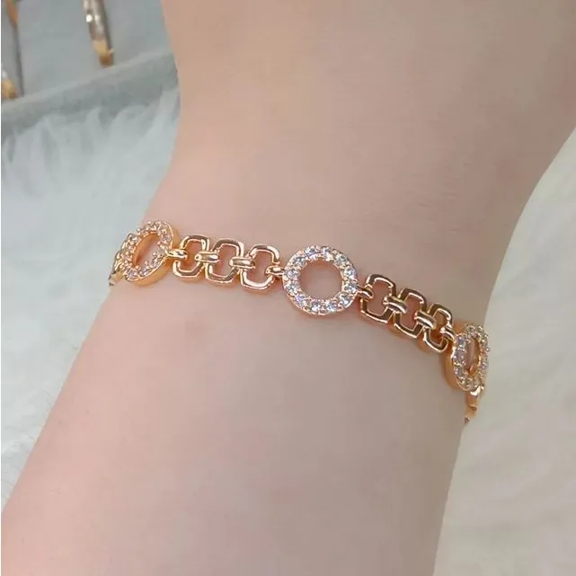 La Vienne - Adya - Gelang Rantai Tangan Titanium Wanita Anti Karat - Perhiasan Perempuan Mewah Elegan