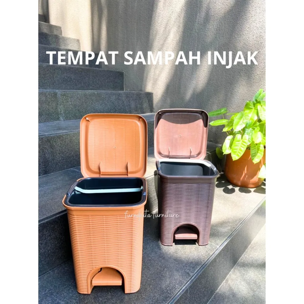 TEMPAT SAMPAH INJAK TONG SAMPAH ROTAN TABITHA 15 L