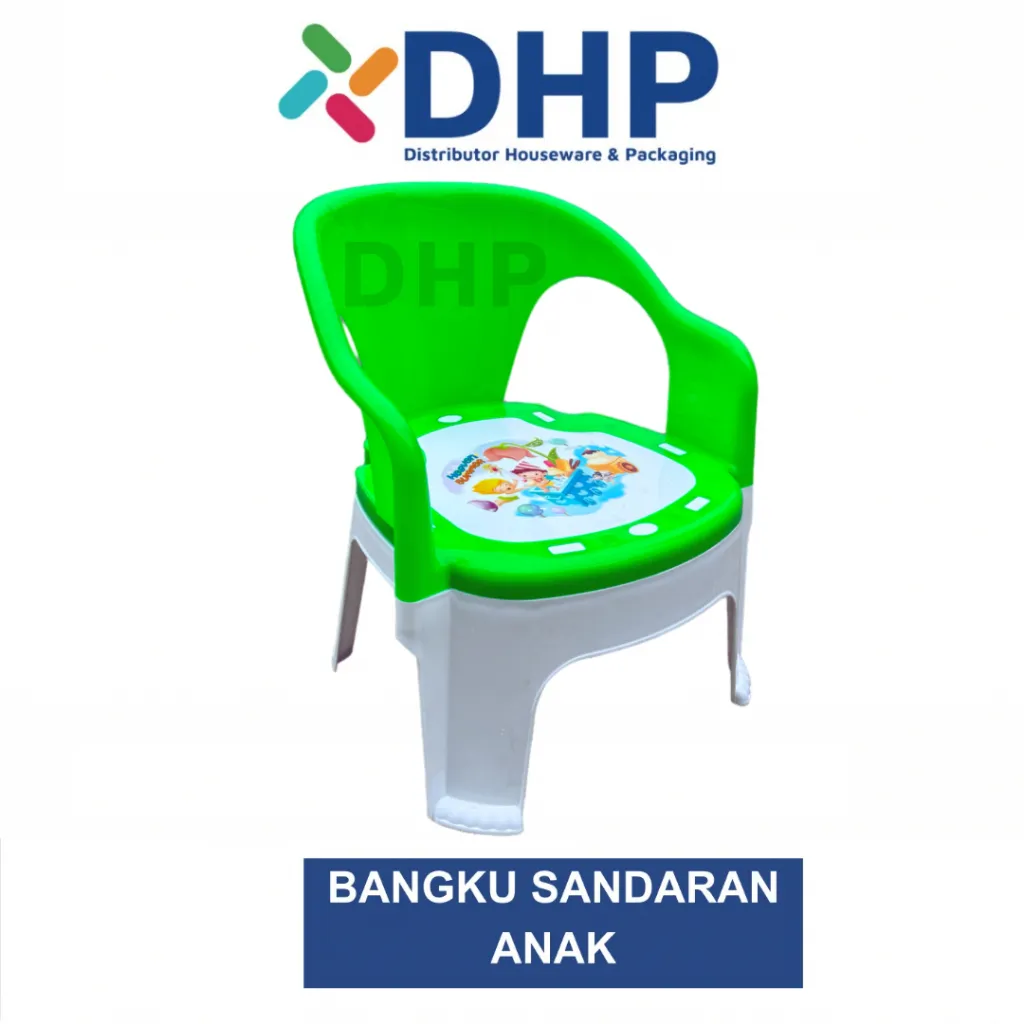 (REG/KARGO) Bangku / Kursi Sandaran Anak Karakter Bahan Plastik Tebal Tidak Mudah Pecah Untuk Belajar dan Bermain