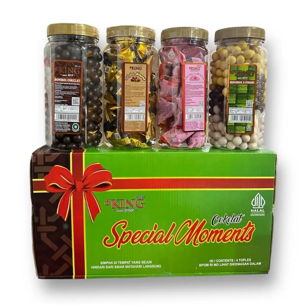 1 Karton coklat Bonibol SPESIAL MOMENT 4 toples coklat - hampers spesial moment