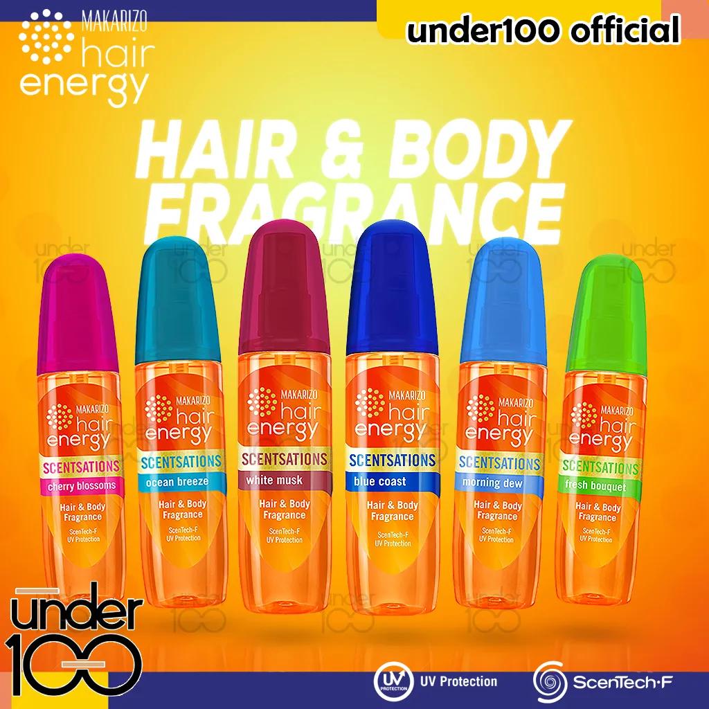 ❤ Under100 ❤ MAKARIZO Hair Energy Scentsations Hair & Body Fragrance 100ml | Parfum Rambut Mist Perfume | HALAL BPOM
