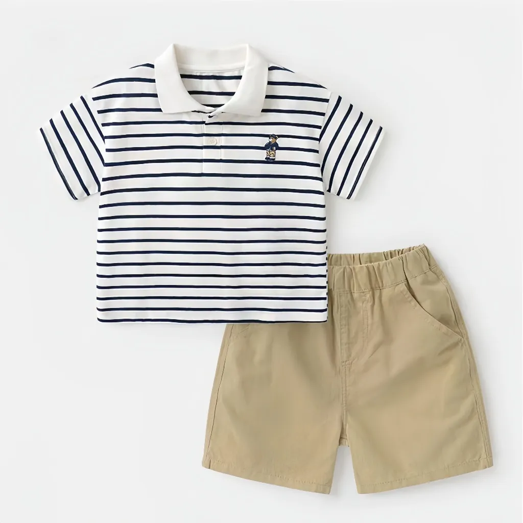 setelan anak anak laki lakisetelan anak baju anak laki korea kaos Lengan pendek anak