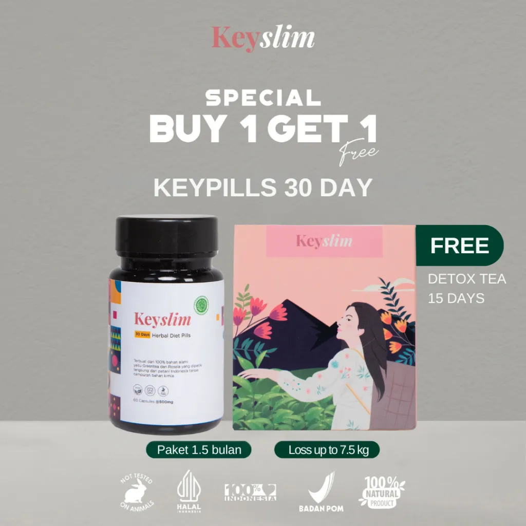 BUY 1 GET 1 FREE - Keyslim PILS 30 Days FREE Detox tea 15 days