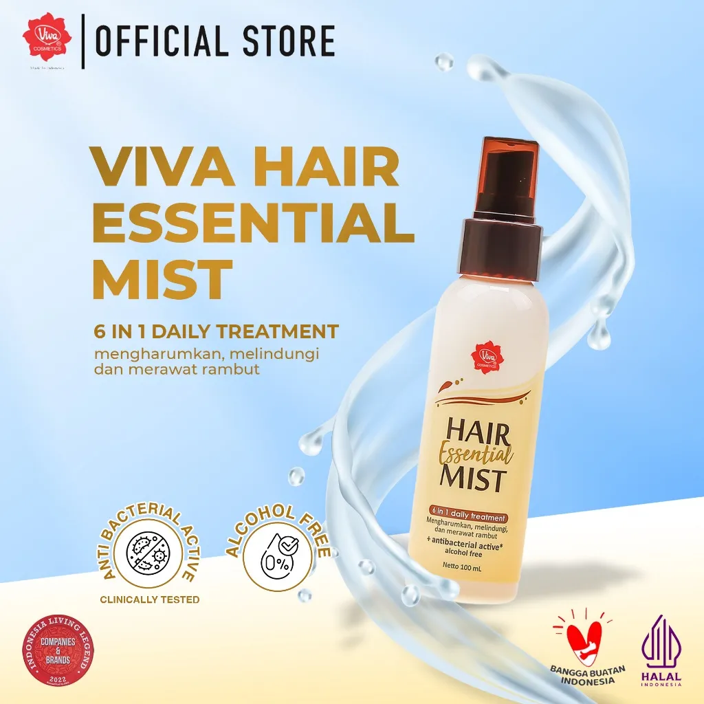 Viva Hair Essential Mist - 100 ml (with Pro Vit B5, Silky & Moisturizing Complex)