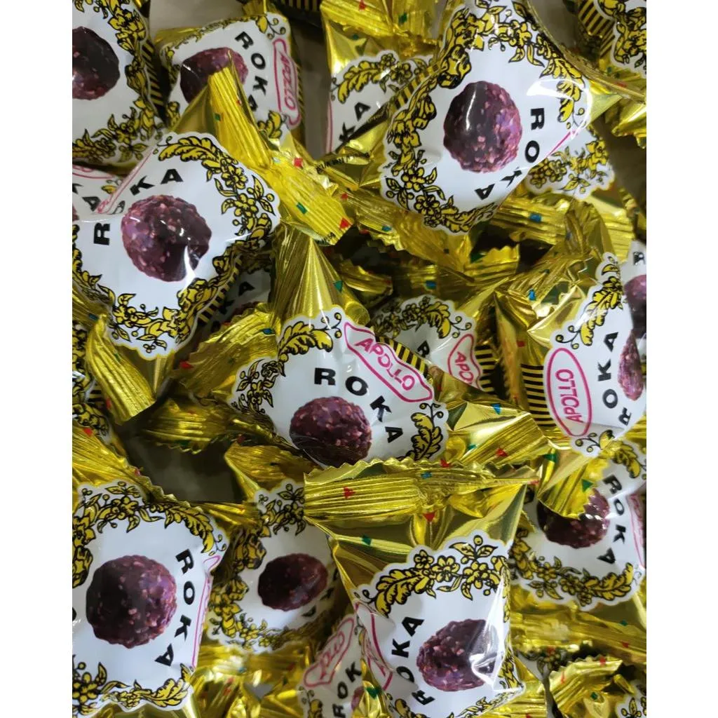 Apollo Roka Wafer Ball Coklat Isi 20 / 50 / 70 pcs | Camilan Medan
