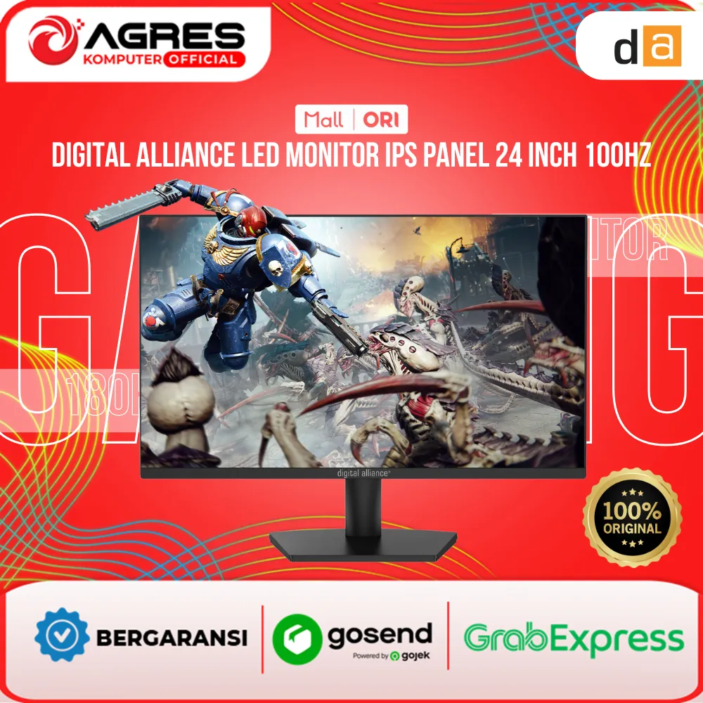DIGITAL ALLIANCE LED MONITOR IPS PANEL 20 INCH 24 INCH 27 INCH 100HZ