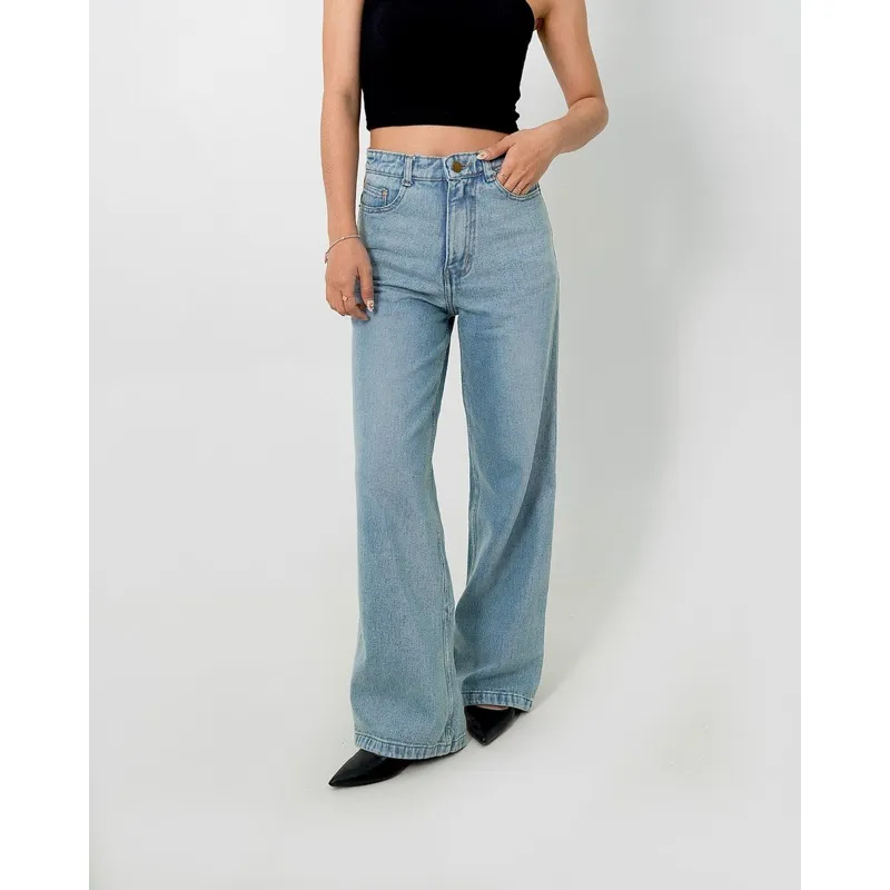 ASOKA Kaze Jeans 1710 - Highwaist Wide Leg Oversized Jeans Culotte Pants