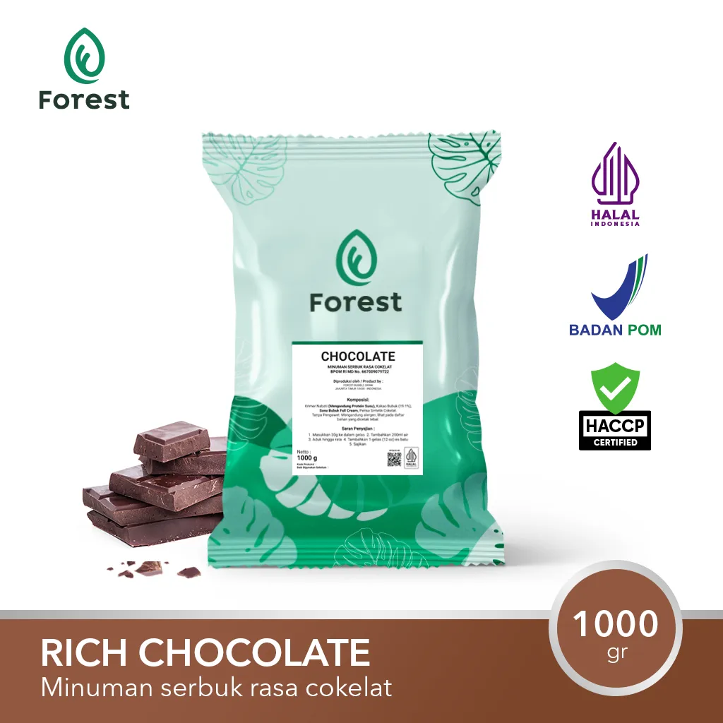 Bubuk Minuman Coklat RICH CHOCOLATE Powder 1000 gr - FOREST