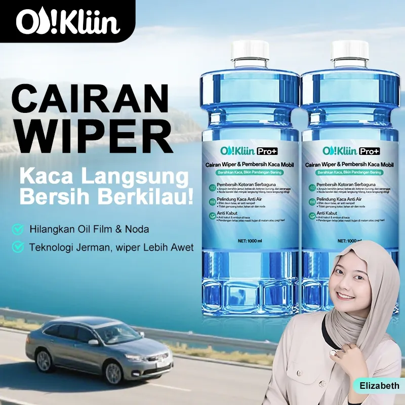 Okliin Cairan Wiper Anti Oil Film -cairan wiper kaca mobil perkaca mobil, TeknologiJerman, Aman Tanpa Korosi Penghapus cairan,pembersih noda kotoran burung penghapus film minyak pembersih konservasi kaca mobil iclean
