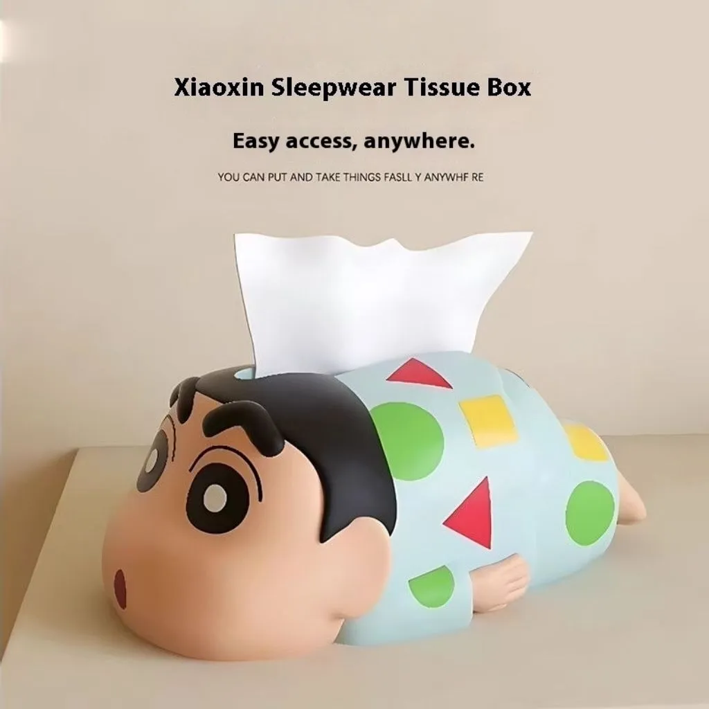 Colmer Kotak Tisu Karakter Shinchan Giant Hello Kitty Tempat Tissue Box Tissue Lucu & Dekorasi Meja Unik