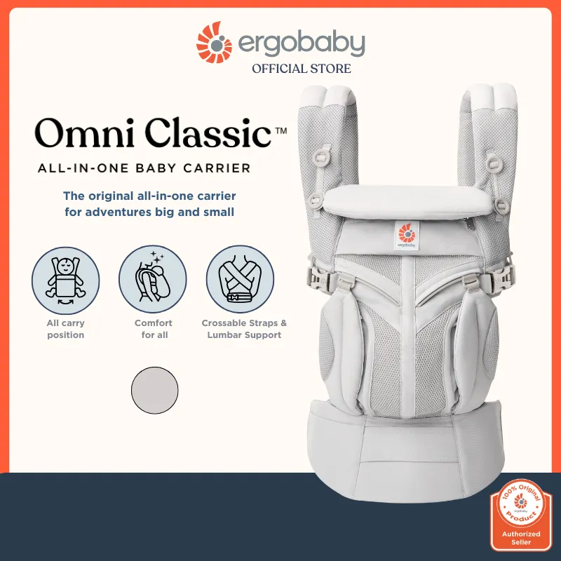 Ergobaby Omni Classic Mesh Baby Carrier - Pearl Grey