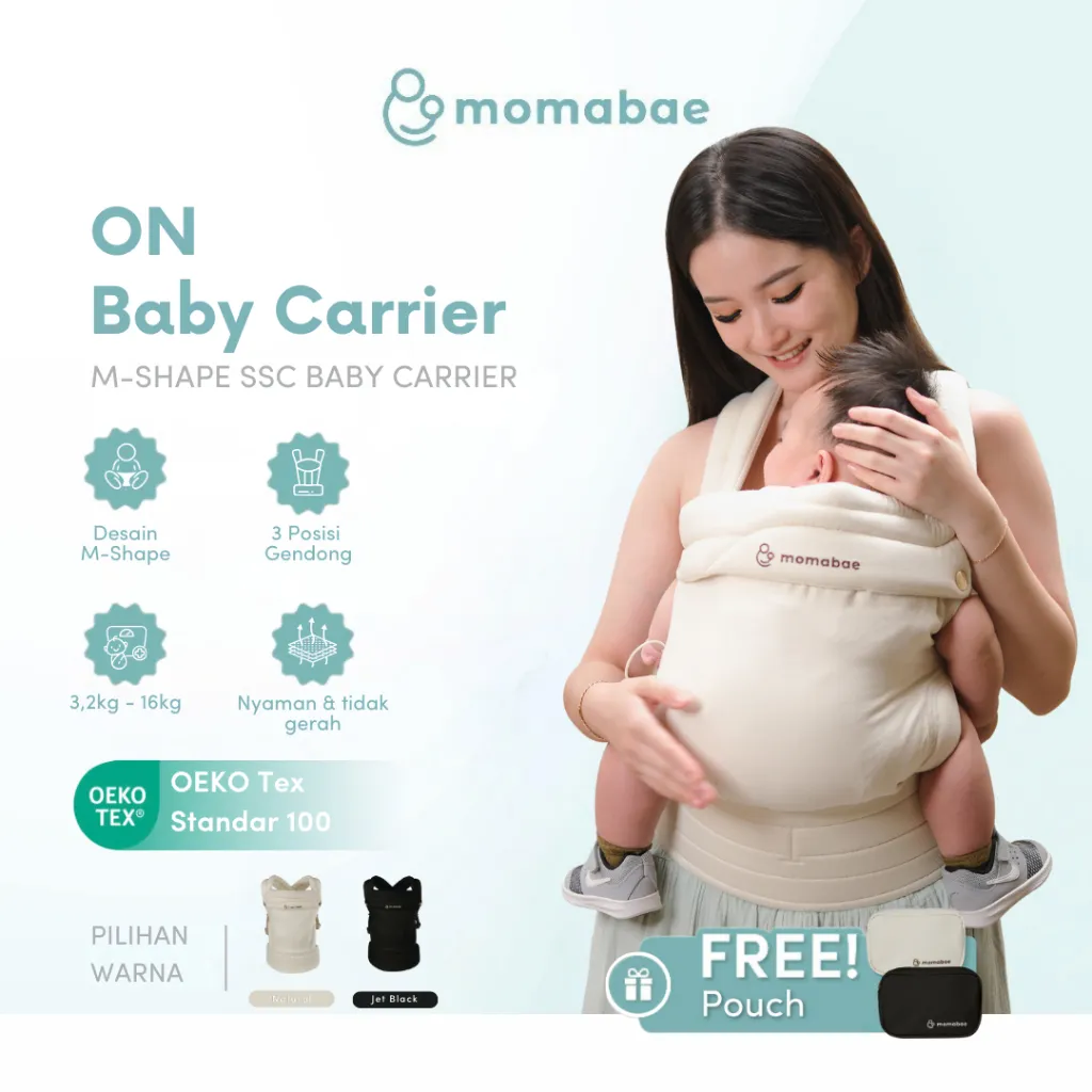Momabae - ON Carrier | Baby Carrier M-Shape SSC | Gendongan anak |