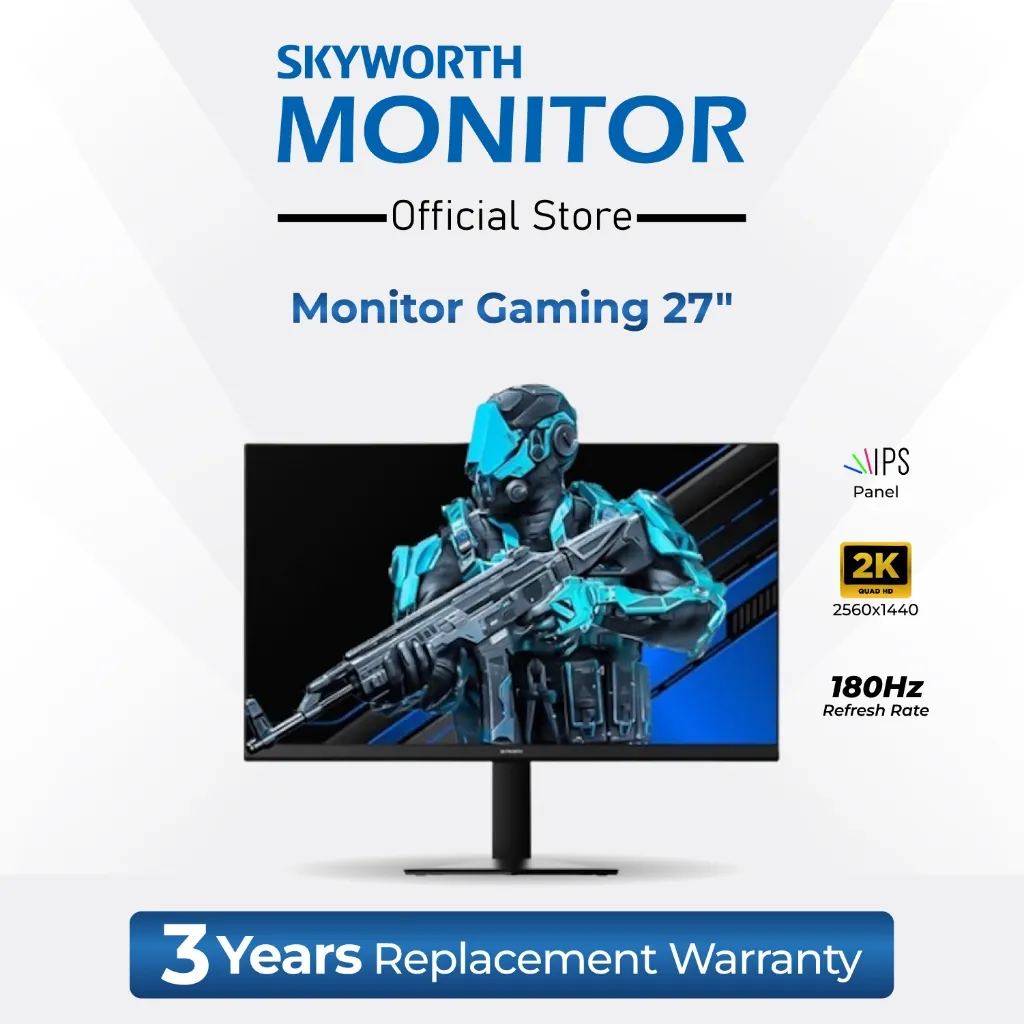 Skyworth Monitor Gaming 27 Inch 2K 180HZ H27G30Q