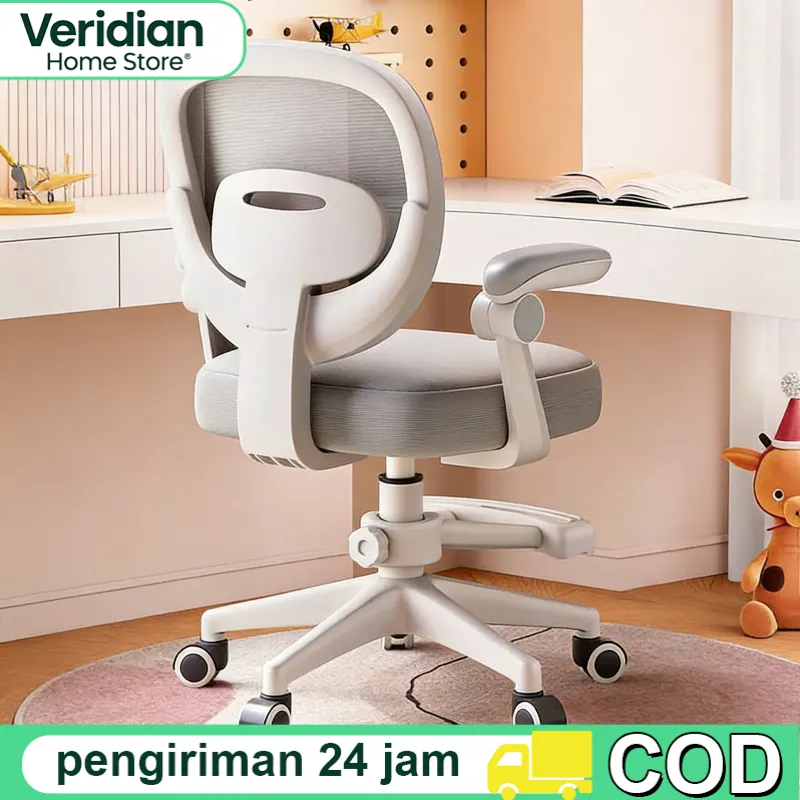 Kursi Belajar Anak Adjustable Tinggi - Kursi Nyaman Aman untuk Sekolah/Rumah - Cocok Usia 6-15 Tahun