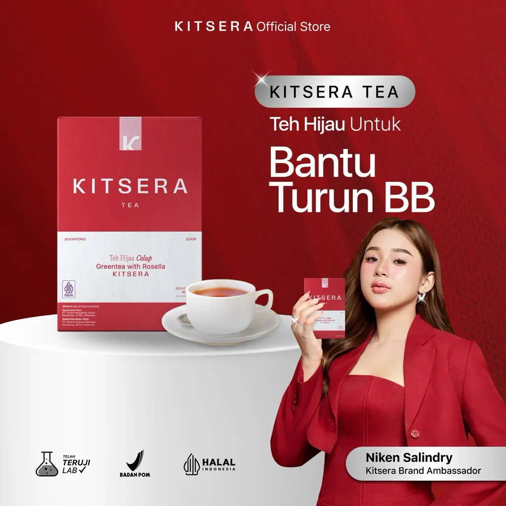 Kitsera Slimming Tea | Teh Pelangsing | Tehh Herbal | Tehh Diet | Tehh Detox | BPOM
