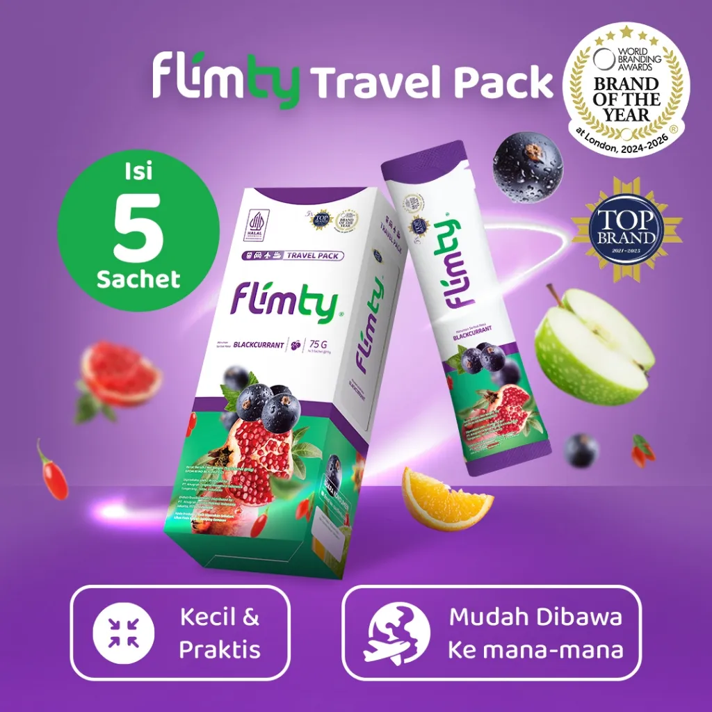Flimty Fiber Travel Pack (5 sachet) Cobain Dulu!
