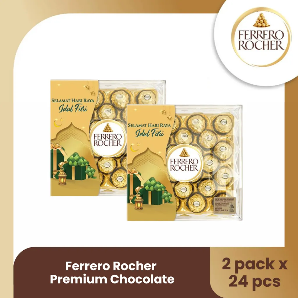 Ferrero Rocher Premium Chocolate Isi 24pcs - TWINPACK