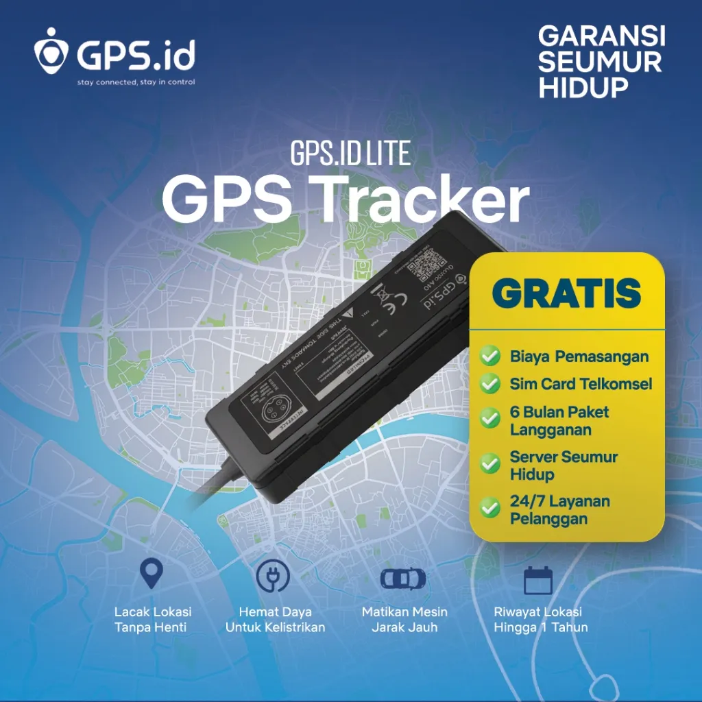 SUPERSPRING GPS Tracker GUARDA A40 Pelacak Lokasi Motor Jaringan 2G 4G Jarak Jauh Anti Maling