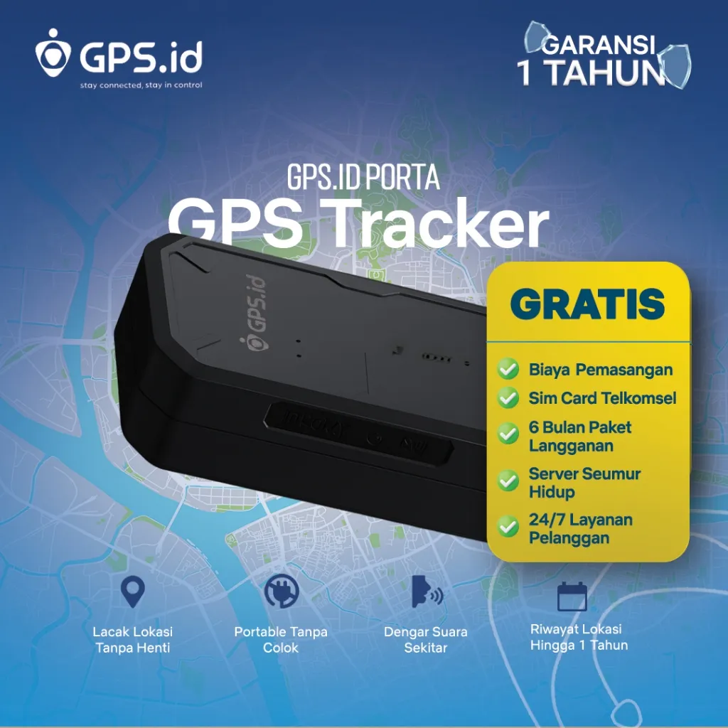 SUPERSPRING GPS Tracker PORTA M20 Pelacak Portable Anti Maling